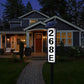 1 pc Solar Light Powered House Number, Address Sign With Lighting, Pole Mount, Smart Light Control 400mah