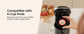 Single Serve Coffee Maker for K-Cup Ground Beans & Loose-Leaf Tea, Versatile 3-in-1 Pod Coffee Maker, Small Single Cup Machine w