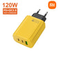120w Fast Charging Dual Pd Ultra Quick Mobile Phone Charger Qc3.0 Usb Type C Chargers 3 Ports Wall Adapter Eu/us/uk Plug