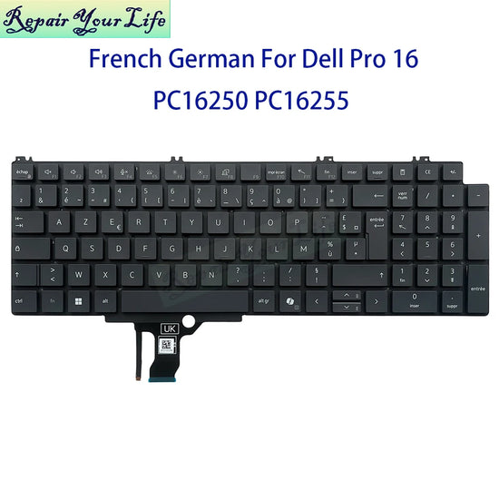 REPAIR YOUR LIFE German French Backlight Keyboard - ElectronAge