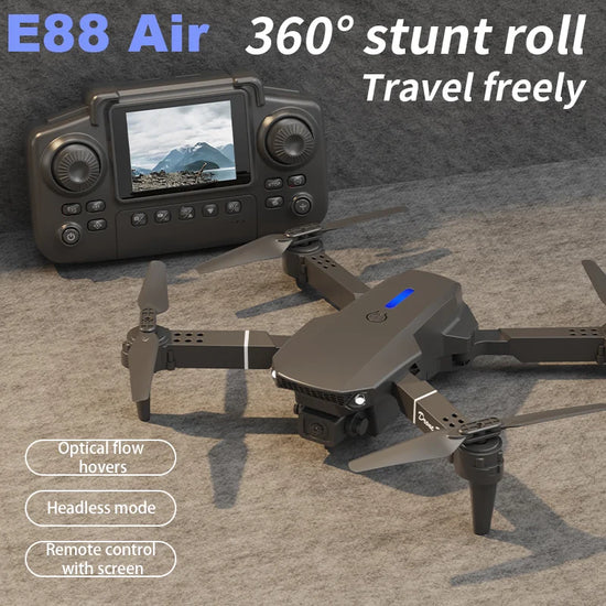 E88 Air Drone With 2.4inch Screen-Controller - ElectronAge