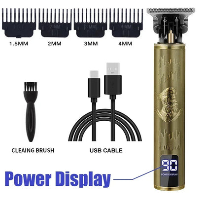 T9 Electric Hair Clipper for Men Professional Rechargeable Hair Cutting Machine Barber Shaver Haircut Remover Trimmer