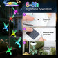 2/1pcs Solar Hummingbird Wind Chimes Colorful Gradient LED Lights Garden Balcony Decoration Pendant No need to plug in and swing