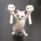 1/4Pcs Cats Pen Holder Funny Cat Doll Ornaments Crafts Earphone Support For Room Office Desk Home Decoration Accessories
