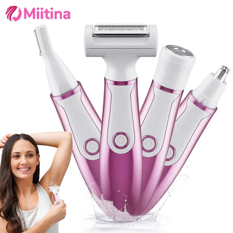 XMSJ 4 In 1 Electric Lady Shaver - ElectronAge