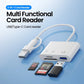 3 in 1 USB/Type C Multifunction Card Reader OTG SD TF Cards USB Memory Cards Reader Converter for MacBook Laptop Samsung