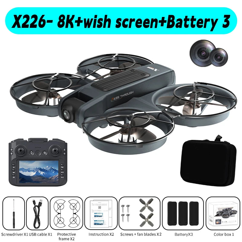 Lenovo X226 VR FPV 8K GPS Drone 4K HD Camera - ElectronAge