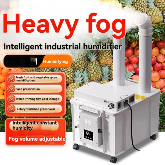 10KG/H Ultrasonic Industrial Humidifier Large Fog Volume Vegetable Fresh-keeping Atomizer Spray