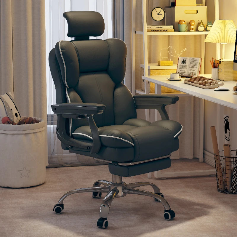 Ergonomic Chair PU Leather - ElectronAge