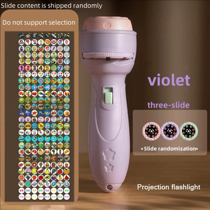 Projector flashlight Early education educational development toy children&