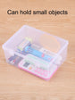 1PC Transparent PP Dual Fastened Transparent Display Box Jewelry Jewelry Container Jewelry Box Art DIY Parts Tool Storage Box