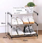 3/4 Shoe Rack Multi Layered And Space Saving Shoe Rack For Simple Household Storage And Storage Three And Four Layer Shoe Racks