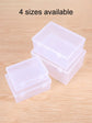 1PC Transparent PP Dual Fastened Transparent Display Box Jewelry Jewelry Container Jewelry Box Art DIY Parts Tool Storage Box