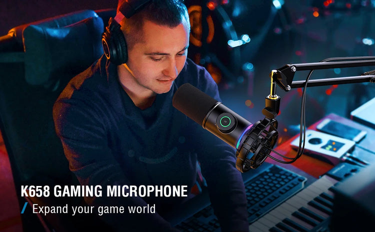 FIFINE Gaming USB Microphone for YouTube - ElectronAge