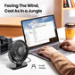 TOPK Mini Portable fan Standing fans for Room Camping,Rechargeable Electric USB Personal Fan Desk Table Stand Fan Table for Home