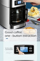 XEOLEO Automatic Coffee Machines 2 In1 Drip LED-Display Electric Bean Coffee Maker Espresso Tea Boiler Drip Mill Beans Grinding