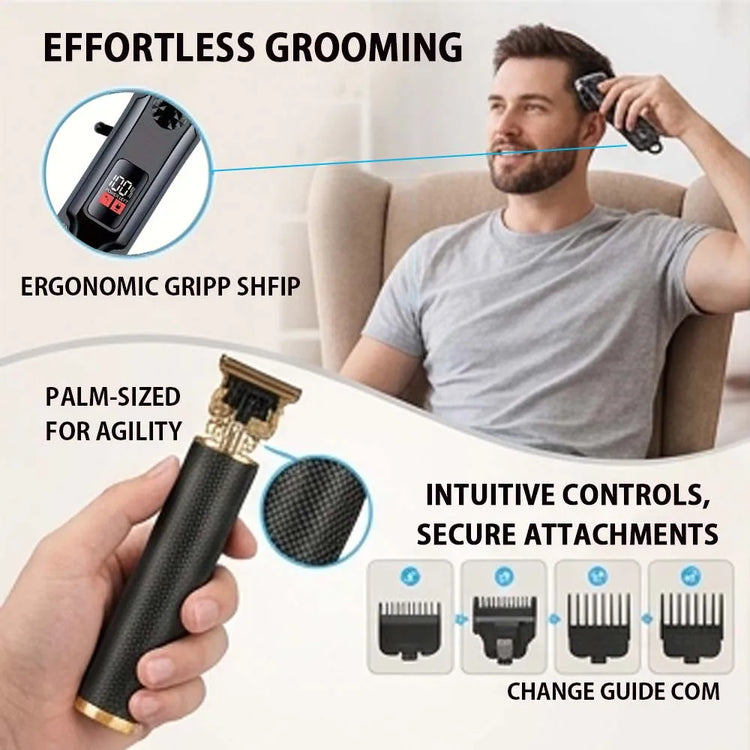 YUKU Professional Hair Clippers with LED Display - ElectronAge