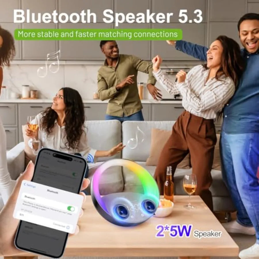Bluetooth Alarm Clock, Sunrise Simulation Wake Up Night Light - ElectronAge