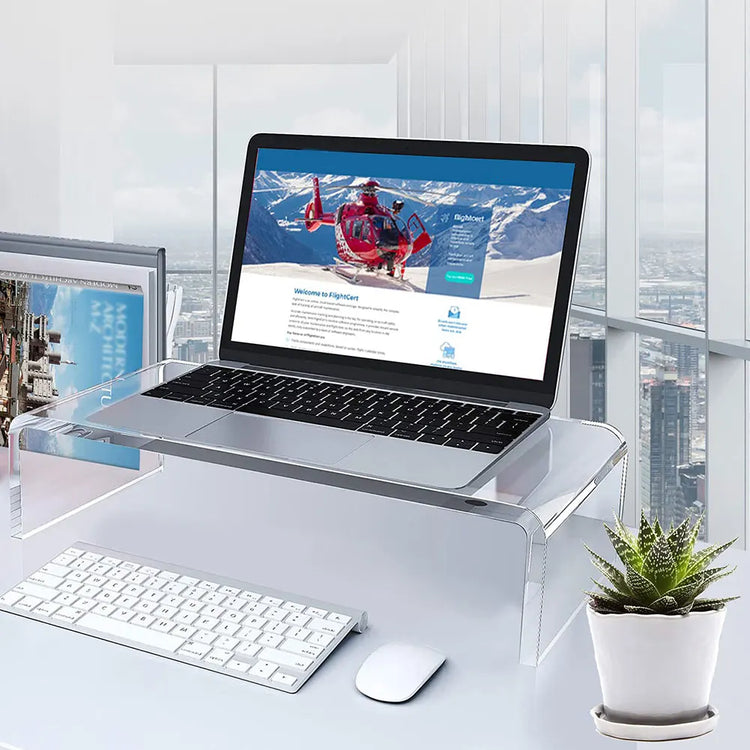 Acrylic Monitor Stand Computer Stand Desk - ElectronAge