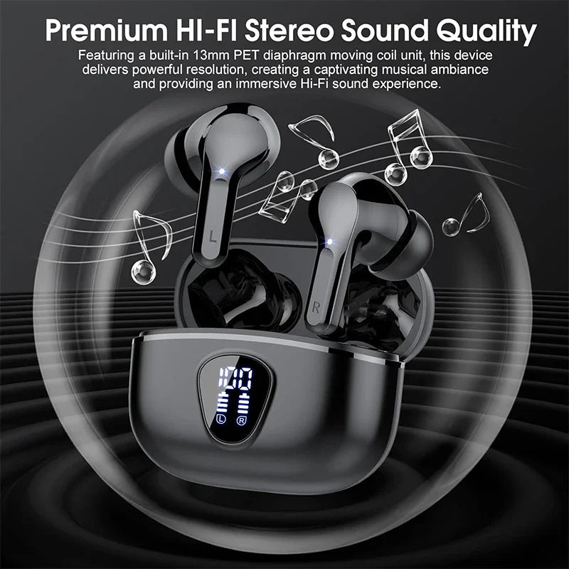UYUXIO Wireless Earbuds HiFi Stereo Headphones - ElectronAge