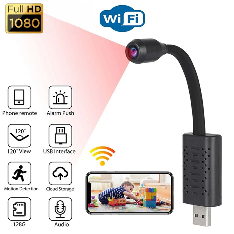 Virwir Mini Camera 4MP Wifi Night Vision - ElectronAge