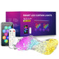 2m*2m/3m Smart Curtain Lights Bluetooth App LED String RGB Fairy Lights DIY Music Change Display for Window Bedroom Decoration