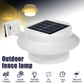 Solar Fence Lights Outdoor Solar Powered Lamps Waterproof LED Gutter Lights for Yard Garden Pathway Lighting Scene Night View