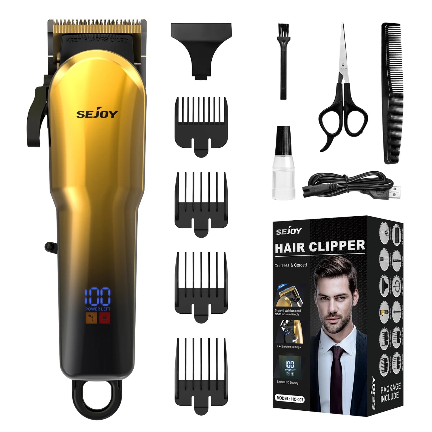 Sejoy Hair Clipper For Men - ElectronAge