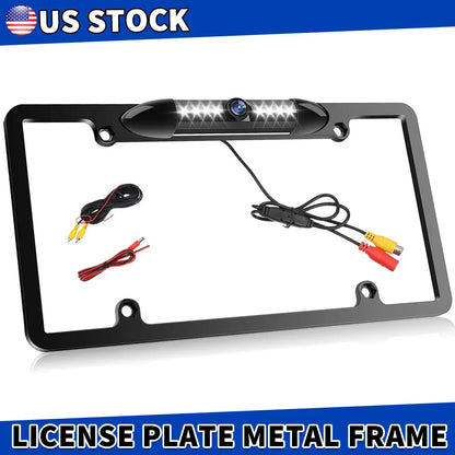 American License Plate Black Frame Car Camera Hd Infrared Night Vision Beautiful Frame Rear View Reversing Camera