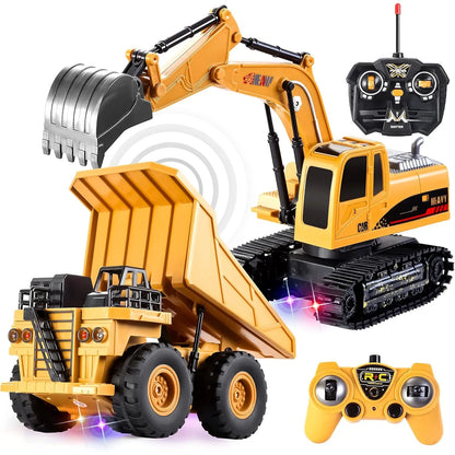 JOYFY 2 PCS Remote Control Construction Vehicle - ElectronAge