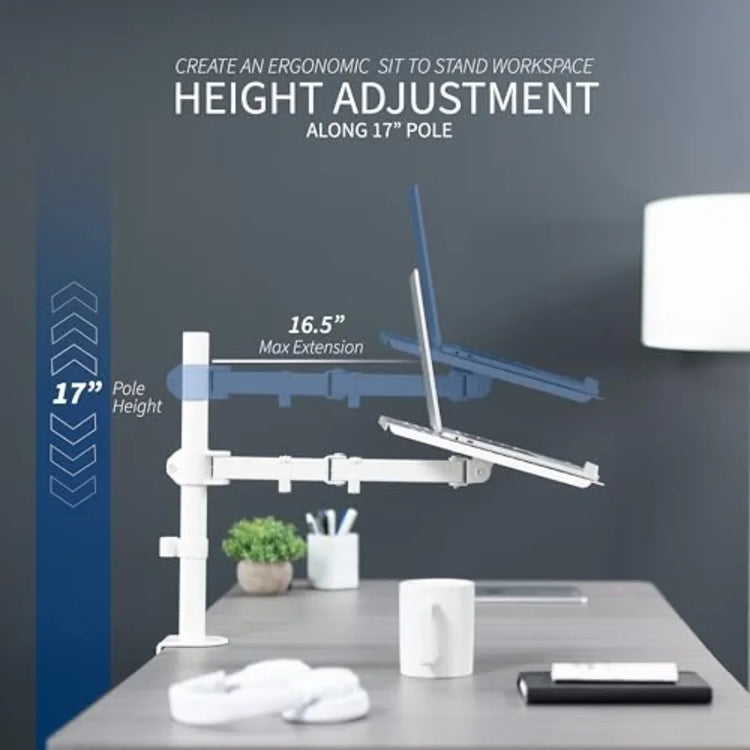 Single Laptop Notebook Desk Mount - ElectronAge