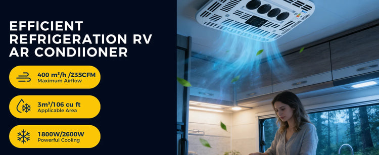 RV Rooftop Parking Air Conditioner 12V/24V DC - ElectronAge