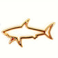 3D Metal Car Shape Sticker Hollow Shark Badge Decal for Cars