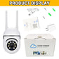 4pcs Ultra HD 1080P Wireless Security Cameras with Motion Tracking, Dual-Band WiFi & 5G, 360° View - Indoor/Outdoor Home Surveil