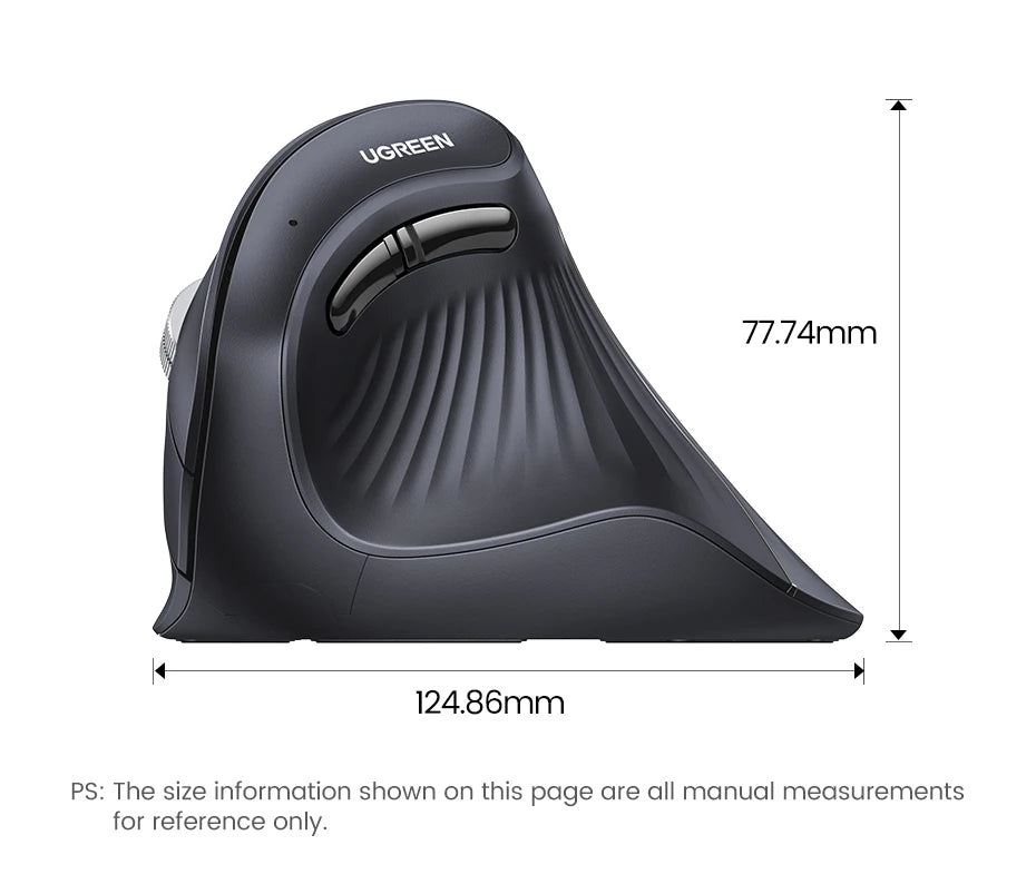 UGREEN Vertical Mouse Wireless Bluetooth5.0 - ElectronAge