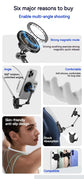 Universal Neck Mount Phone Camera Holder,Magnetic And Clip Compatible With IPhone Samsung 360 Rotation Hands-Free For Video Live