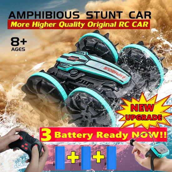4WD Amphibious RC Car Remote Control Stunt Car