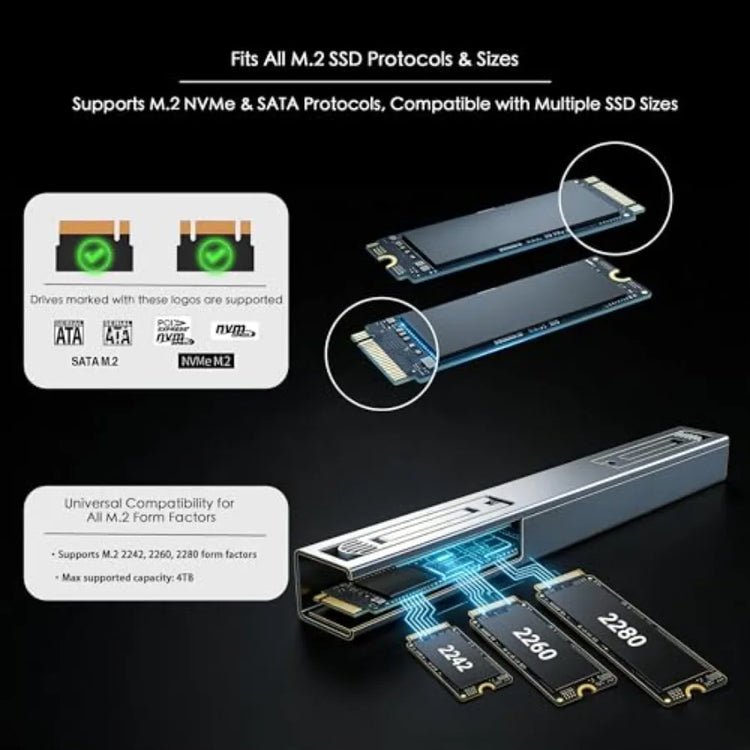 Laptop stand and M.2 SSD enclosure for MacBook expansion - ElectronAge