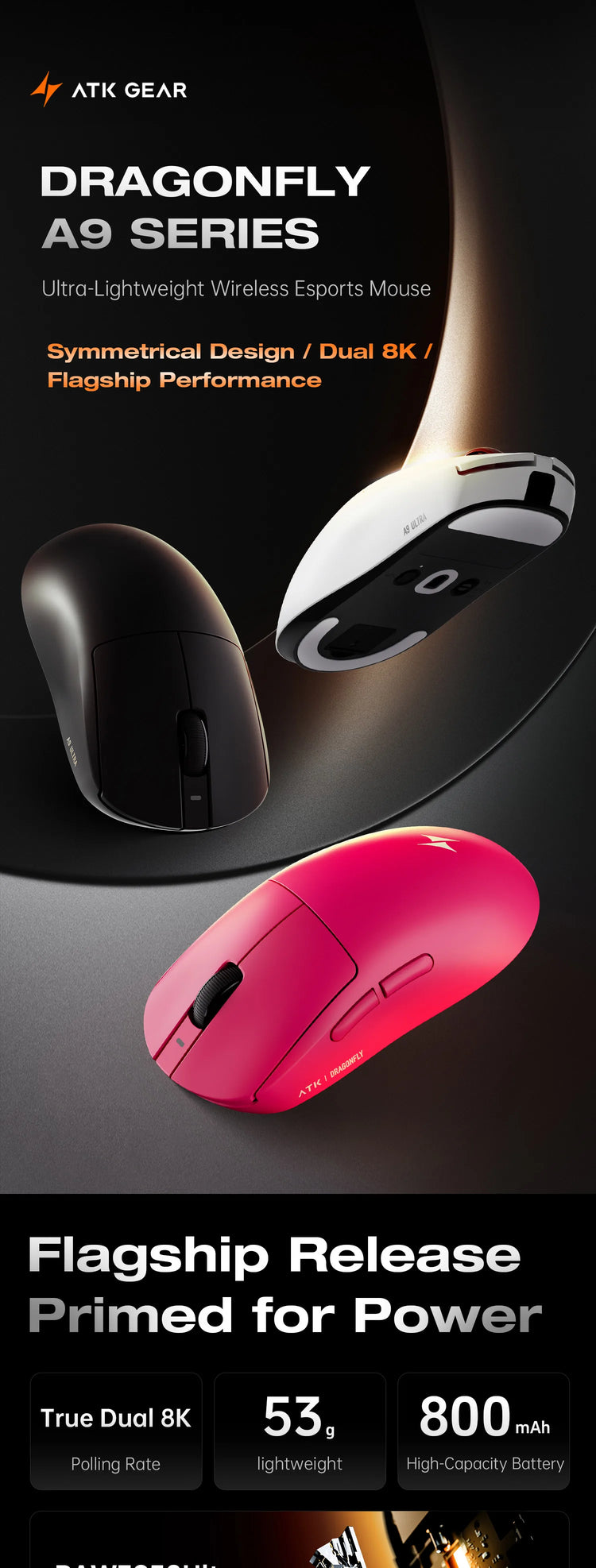 ATK Dragonfly A9 Series Wireless Mouse - ElectronAge
