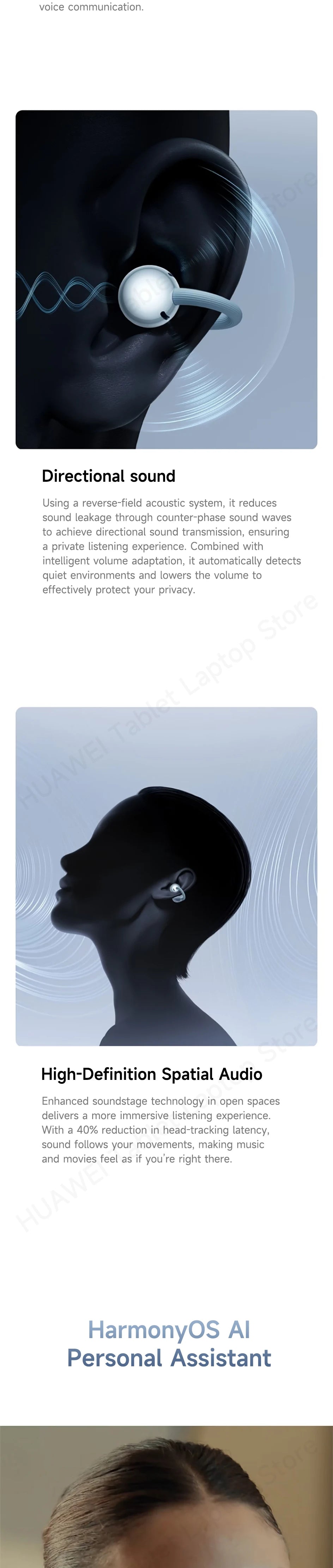 Genuine HUAWEI FreeClip 2 Wireless Earbuds - ElectronAge