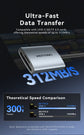 Vention SD 4.0 Card Reader 312Mbps USB 3.0 Type C to SD Micro TF OTG Memory Card Adapter for iPhone 17 MacBook Laptop PC Samsung