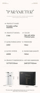 110V/220V Portable Italian coffee machine - Cold and hot dual-extraction espresso machine - Compact mini travel coffee machine