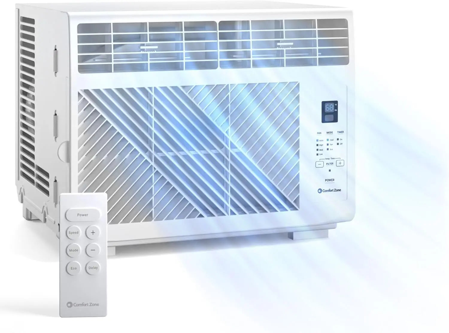 Window Mounted Air Conditioner with Remote - ElectronAge