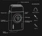 VGR Shaver Professional Shaving Machine Electric Razor Portable Beard Trimmer 9000 RPM Reciprocating LED Shaver for Men V-378 - ElectronAge