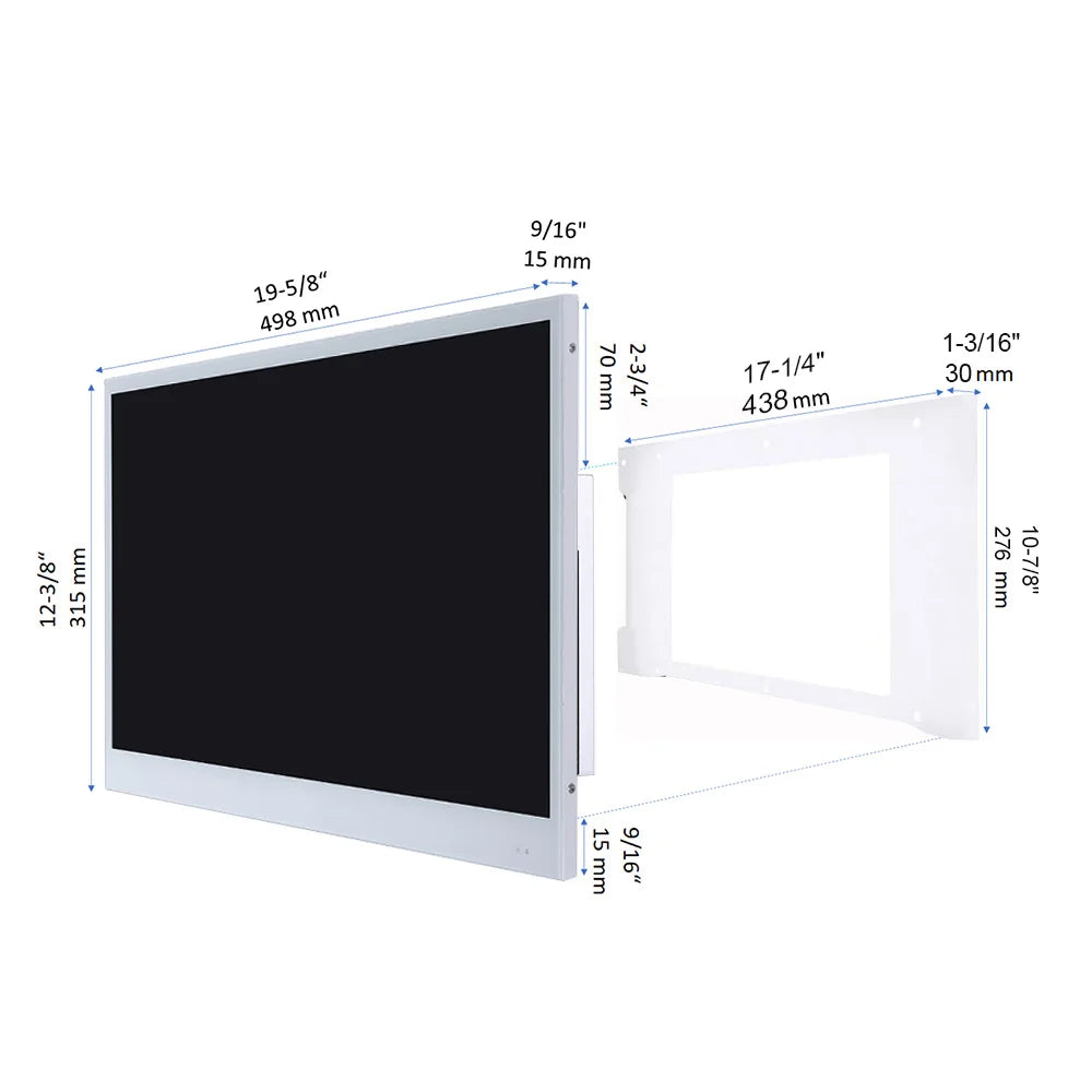 Souria 22 inches White TV Built-in WiFi - ElectronAge