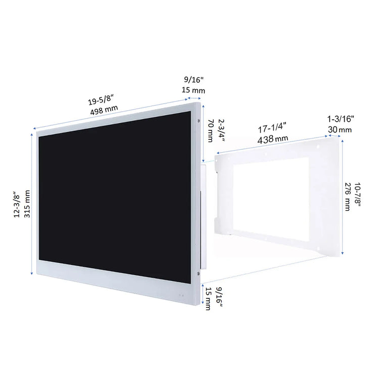 Souria 22 inches White TV Built-in WiFi - ElectronAge