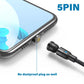 5PCS 7PIN Magnetic Cable Plug Round Fast Charging Adapter Tips for IPhone Samsung Huawei Xiaomi Red Mi OPPO Magnet Charger 2028