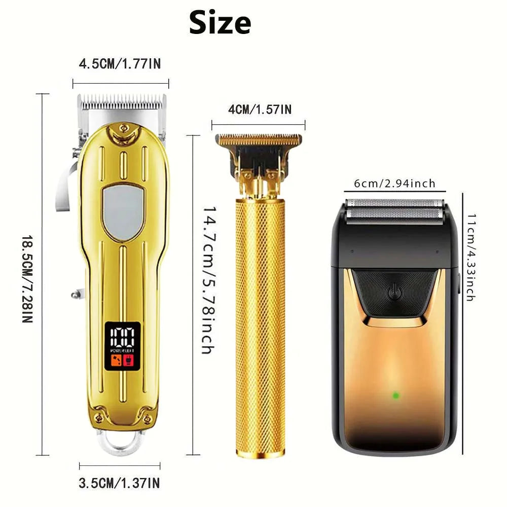 SHUYU Professional Hair Clipper and Trimmer Set - ElectronAge