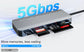 7 in 1 Multi Memory Card Reader USB C USB SD Card Reader for SD TF CF XD MS SD，for PC Plug and Play