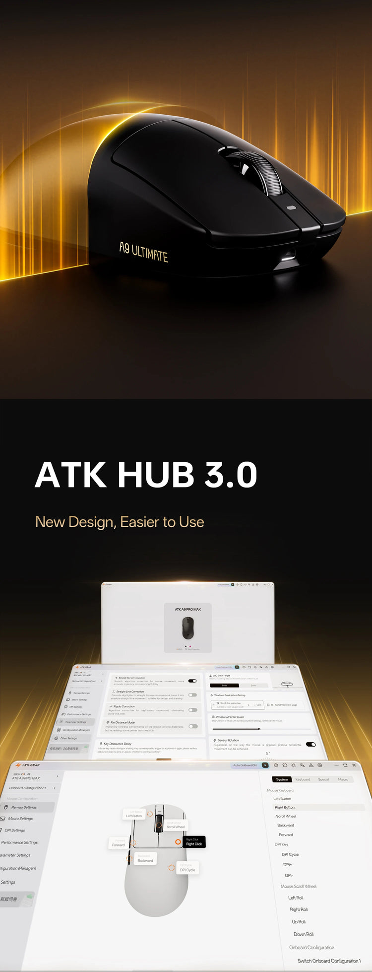ATK A9 Air Ultimate Wireless Gaming Mouse - ElectronAge